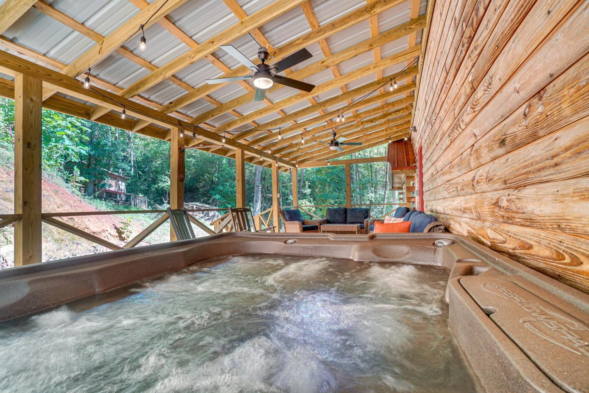 Вилла North Georgia Mtn Escape With Hot Tub And Games! Sautee Nacoochee Экстерьер фото